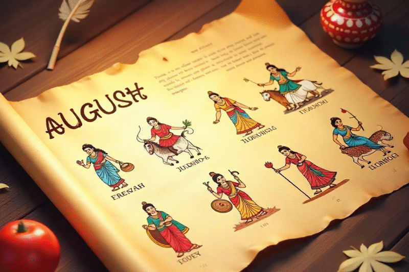 Hindu Festivals in August 2025: Full Calendar of Major Vrats & Pujas Including Raksha Bandhan, Ganesh Chaturthi, and more