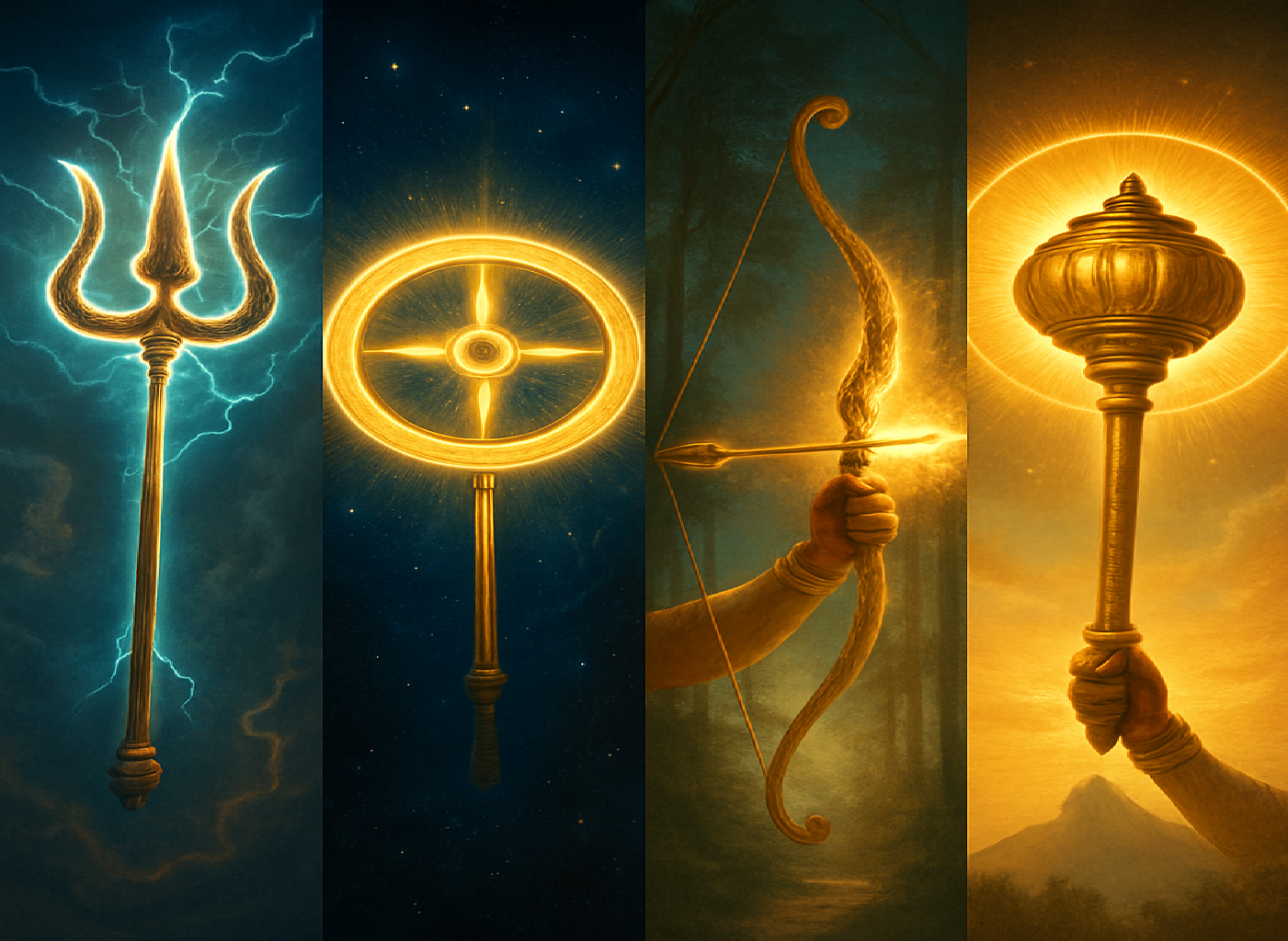 Mythical Weapons of Gods and Their Symbolism in Indian Mythology