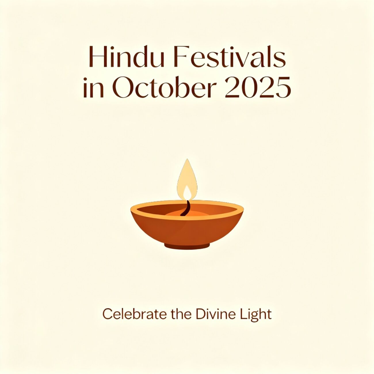 Hindu Festivals in October 2025 – Dates, Significance, and Auspicious Time