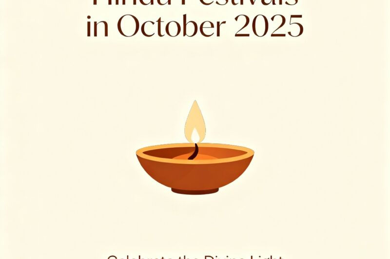 Hindu Festivals in October 2025 – Dates, Significance, and Auspicious Time