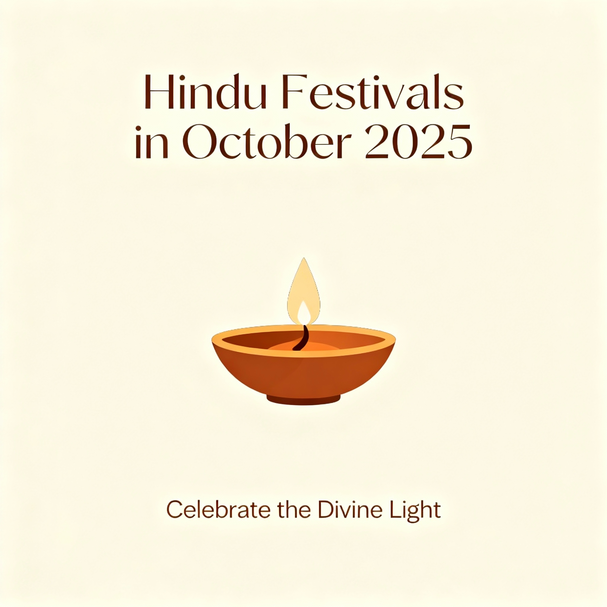 Hindu Festivals in October 2025 – Dates, Significance, and Auspicious Time