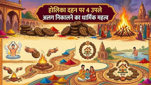 Holika Dahan 2026: चार उपलों की परंपरा का रहस्य — पूर्वज, हनुमान, शीतला माता और लक्ष्मी से जुड़ा है संबंध 11 Holika Dahan 2026: चार उपलों की परंपरा का रहस्य