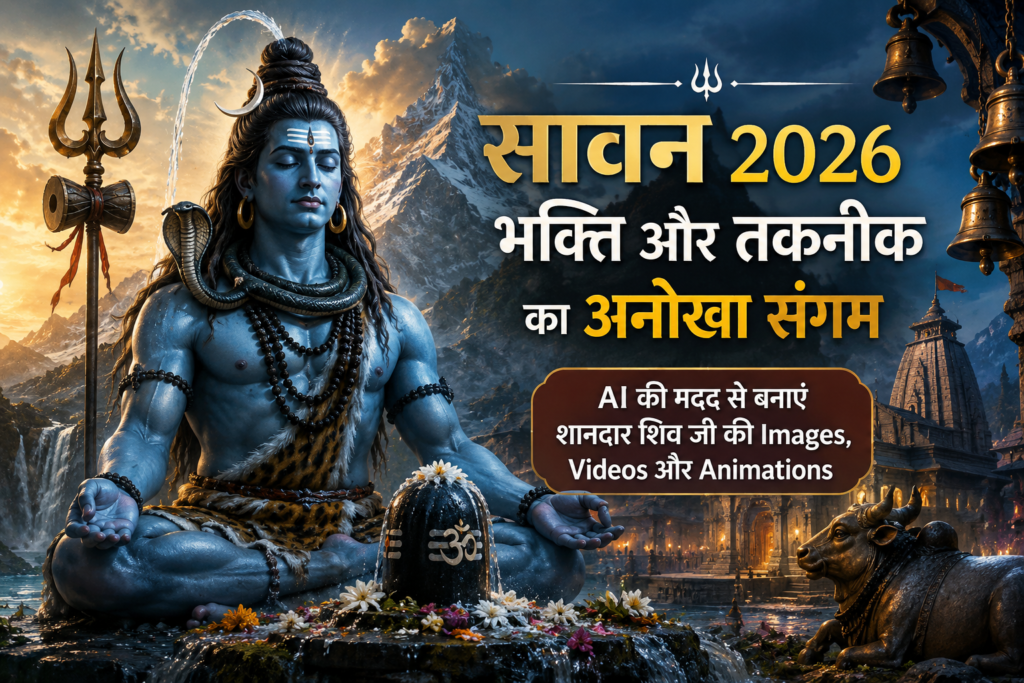 AI: सावन 2026 के लिए भगवान शिव की शानदार AI इमेजेज कैसे बनाएं?